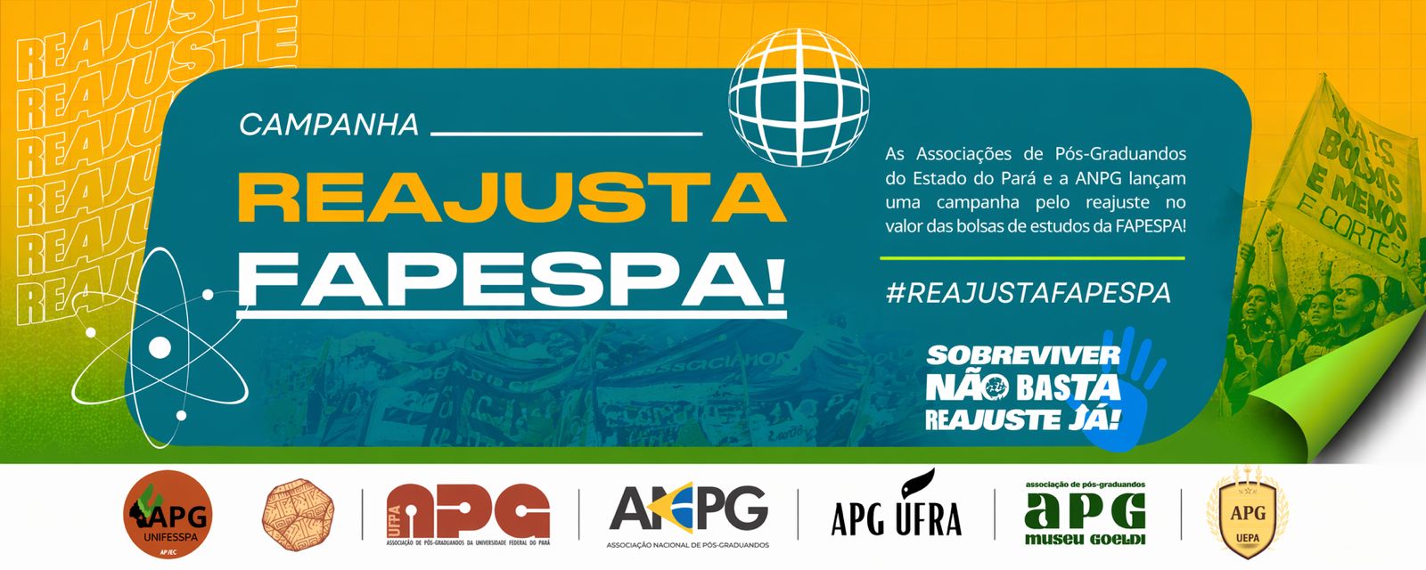 Reajuste das bolsas de pós-graduação da Fapespa